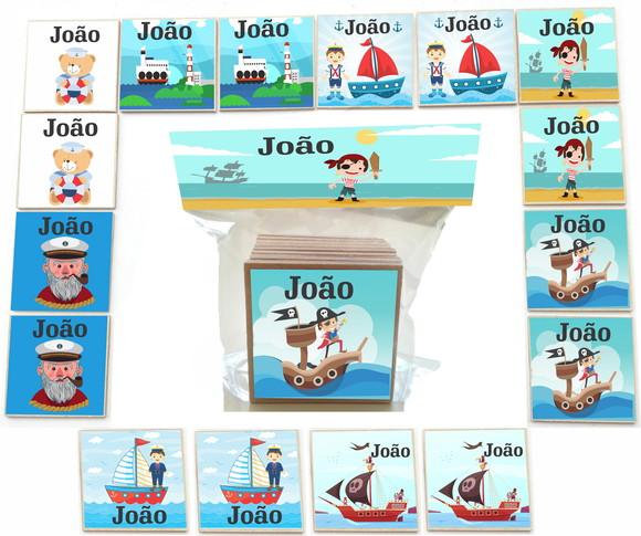 Jogo da Memoria mdf 16 Pças-marinheiro