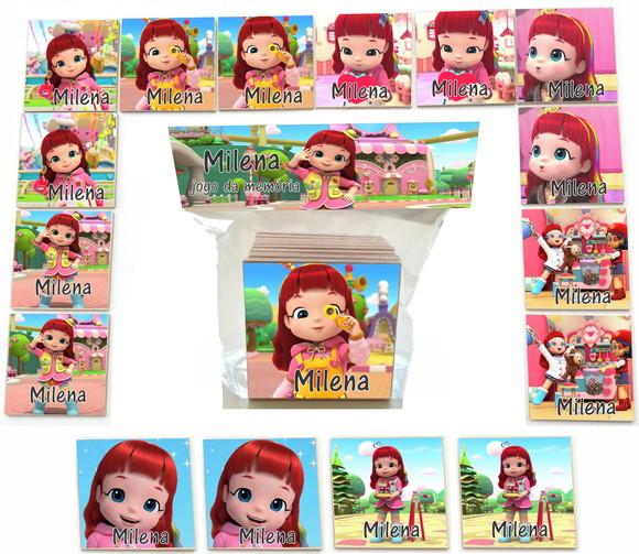 Jogo da Memoria mdf 16 Pças-rainbow Ruby