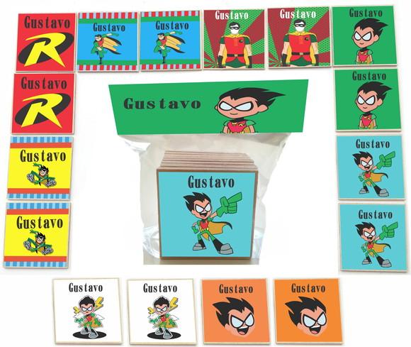 Jogo da Memoria mdf 16 Pças-robin