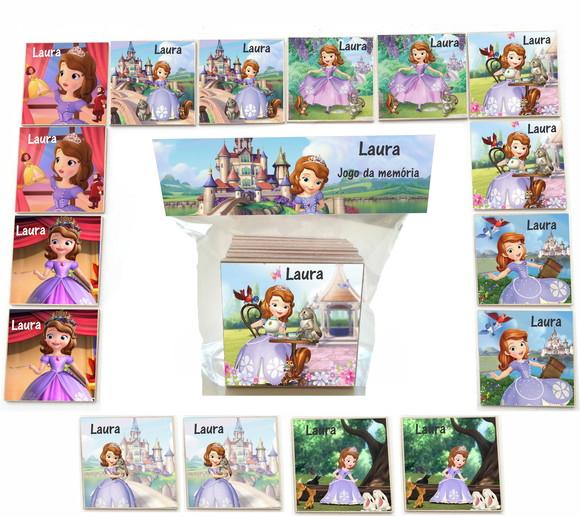 Jogo da Memoria mdf 16 Pças-sofia