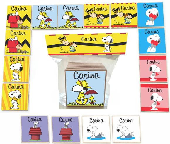 Jogo da Memoria mdf 16 Pças-snoopy