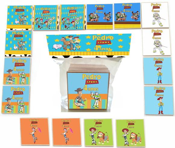 Jogo da Memoria mdf 16 Pças-toy Story