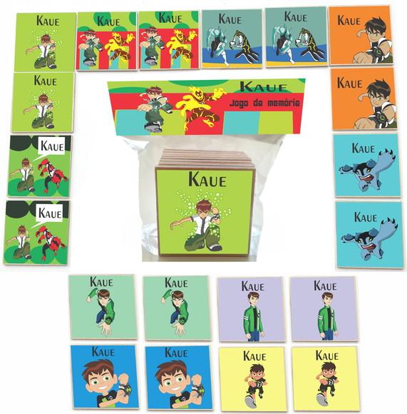 Jogo da Memoria mdf 20 Pças-ben 10