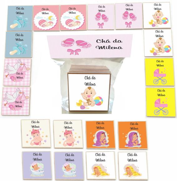 Jogo da Memoria mdf 20 Pças-chá de Bebê