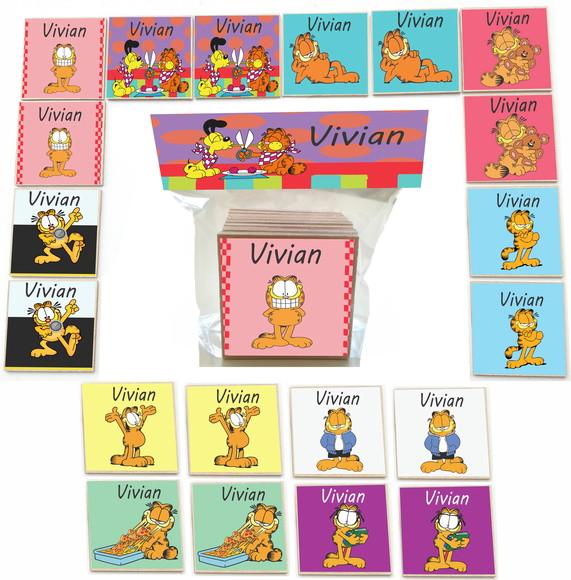 Jogo da Memoria mdf 20 Pças-garfield