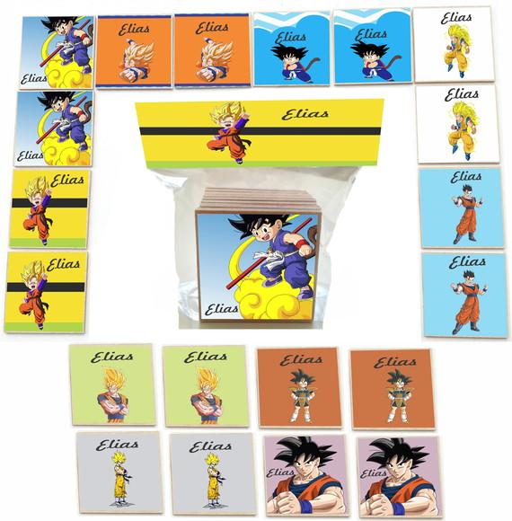 Jogo da Memoria mdf 20 Pças-goku