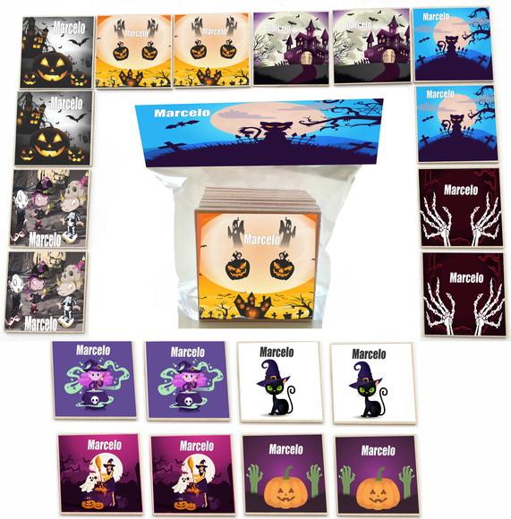 Jogo da Memoria mdf 20 Pças-halloween#1