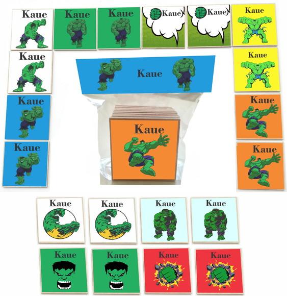 Jogo da Memoria mdf 20 Pças-hulk