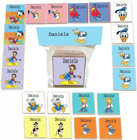 Jogo da Memoria mdf 20 Pças-pato Donald