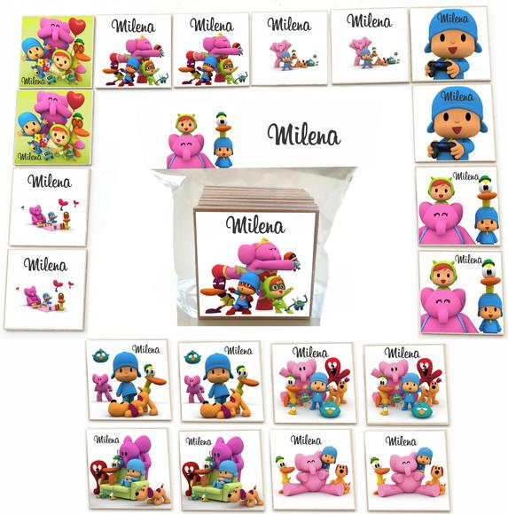 Jogo da Memoria mdf 20 Pças-pocoyo