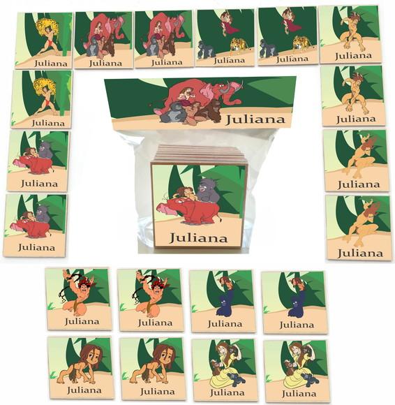 Jogo da Memoria mdf 20 Pças-tarzan