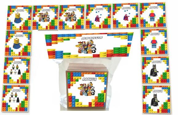 Jogo da Memoria Mdf-12 Pças-lego