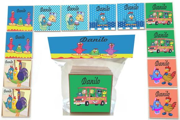 Jogo da Memoria Mdf-12 Pças-galinha Pintadinha