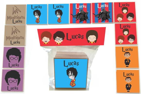 Jogo da Memoria Mdf-harry Potter-modelo 2-12 Pças
