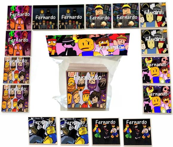 Jogo da Memoria- mdf 16 Pças-forsaken Roblox