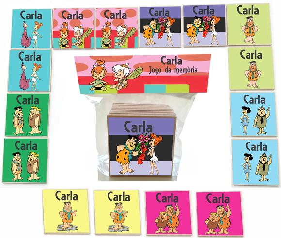 Jogo da Memoria- mdf 16 Pças-fred Flintstone