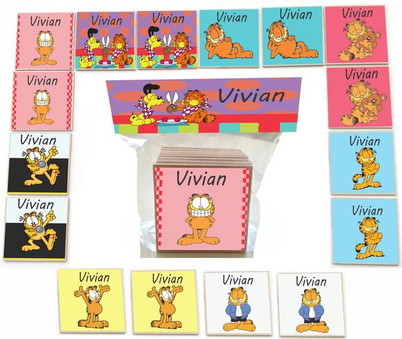 Jogo da Memoria- mdf 16 Pças-garfield