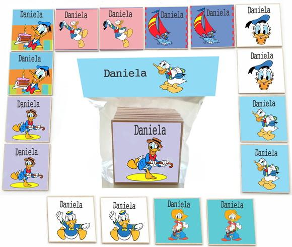 Jogo da Memoria- mdf 16 Pças-pato Donald