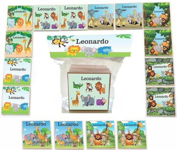 Jogo da Memoria- mdf 16 Pças-safari