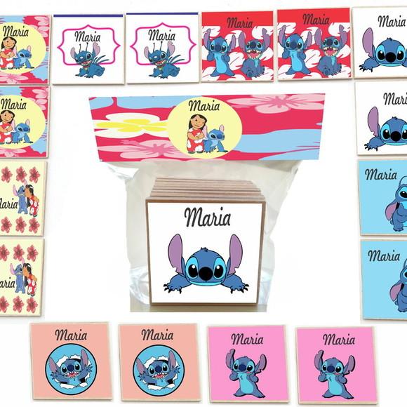 Jogo da Memoria- mdf 16 Pças-stitch e Lilo