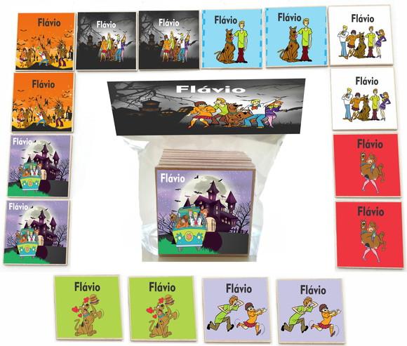 Jogo da Memoria- mdf 16 Pças-scooby Doo