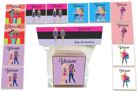 Jogo da Memoria-12 Pças- Mdf-barbie