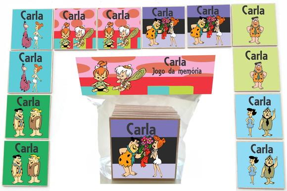 Jogo da Memoria-12 Pças- Mdf-fred Flintstone
