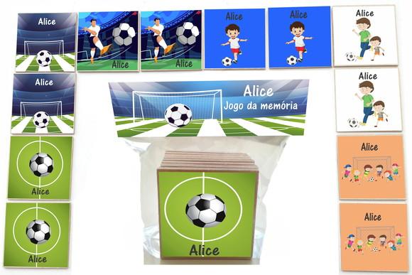 Jogo da Memoria-12 Pças- Mdf-futebol