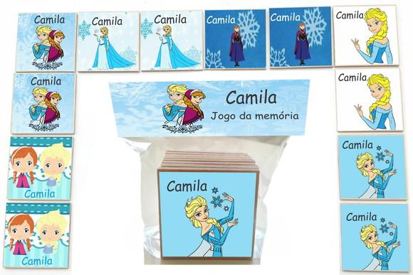 Jogo da Memoria-12 Pças- Mdf-frozen