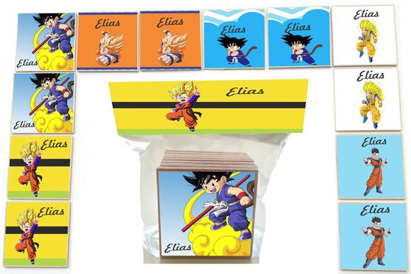 Jogo da Memoria-12 Pças- Mdf-goku