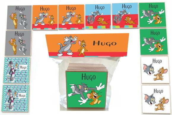 Jogo da Memoria-12 Pças- Mdf-tom e Jerry