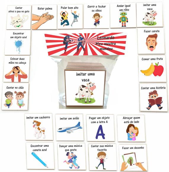 Jogo Meu Mestre Mandou mdf 20 Pças