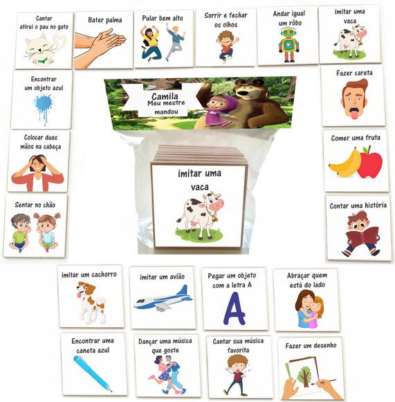 Jogo Meu Mestre Mandou mdf 20 Pças-