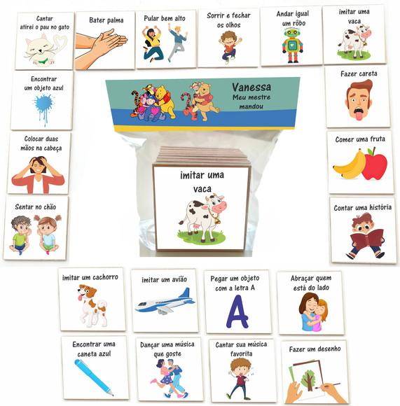 Jogo Meu Mestre Mandou mdf 20 Pças-pooh