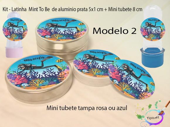 Kit Latinhas e Mini Tubetes - Aquário