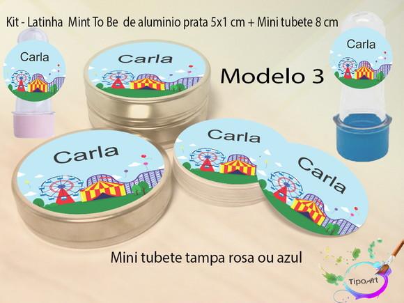 Kit Latinhas e Mini Tubetes - Circo
