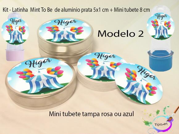 Kit Latinhas e Mini Tubetes - Circo