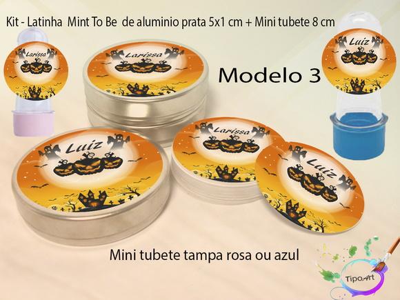 Kit Latinhas e Mini Tubetes - Halloween#1