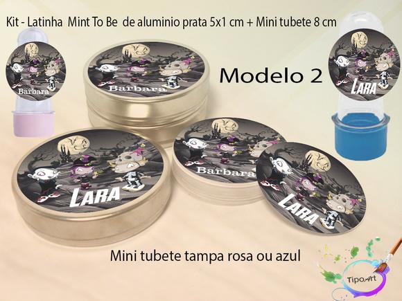 Kit Latinhas e Mini Tubetes - Halloween#1