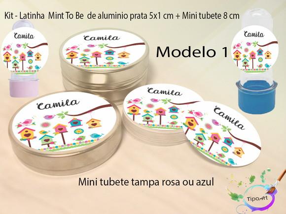 Kit Latinhas e Mini Tubetes - Jardim Encantado