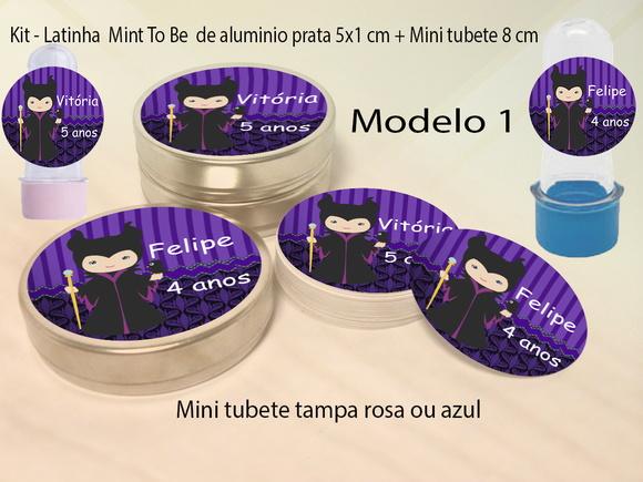 Kit Latinhas e Mini Tubetes - Malevola