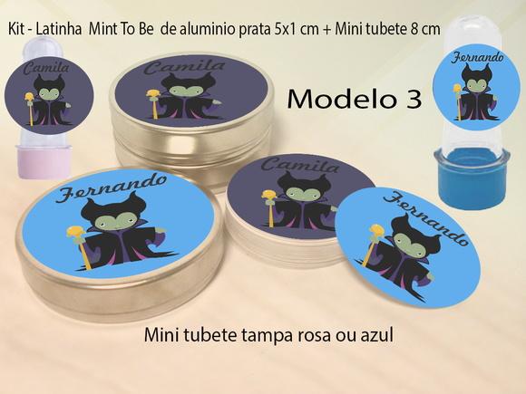 Kit Latinhas e Mini Tubetes - Malevola
