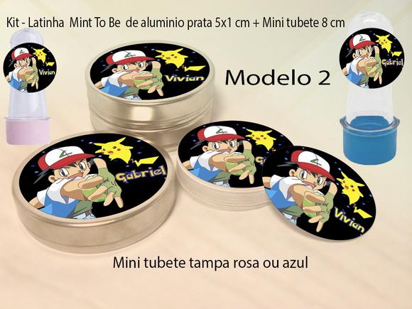 Kit Latinhas e Mini Tubetes - Pokemon