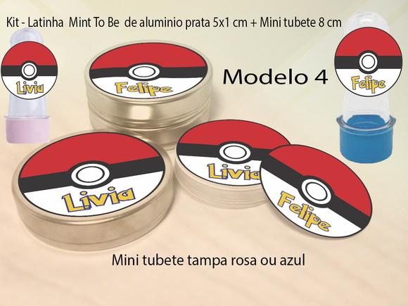 Kit Latinhas e Mini Tubetes - Pokemon