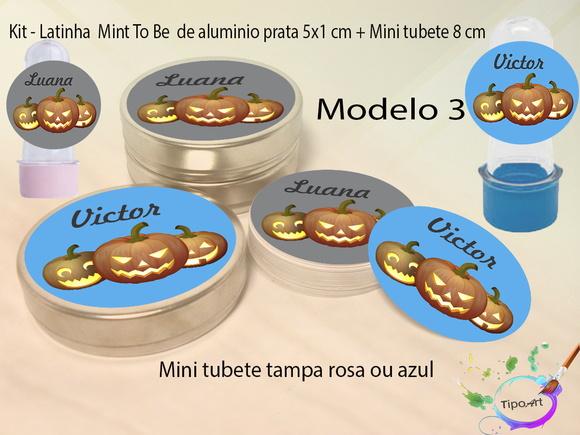 Kit Latinhas e Mini Tubetes - Halloween#2