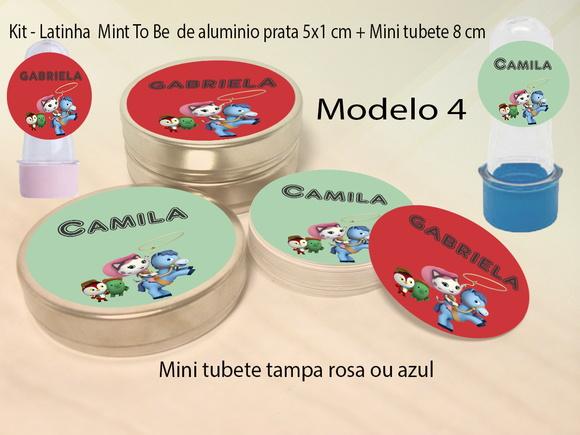 Kit Latinhas e Mini Tubetes - Sheriff Calie do Oeste