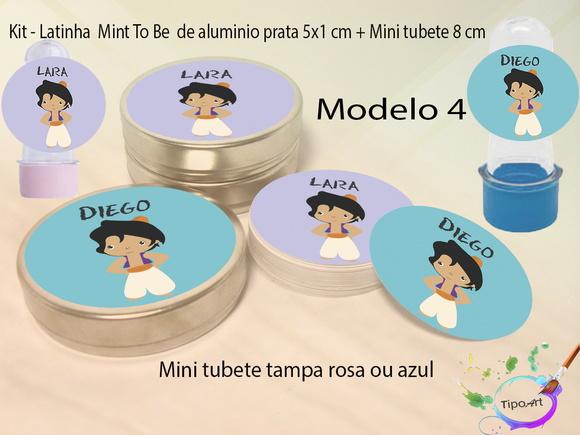 Kit Latinhas e Mini Tubetes -aladim