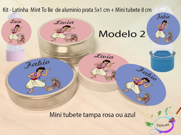 Kit Latinhas e Mini Tubetes -aladim
