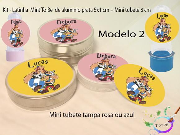 Kit Latinhas e Mini Tubetes -asterix
