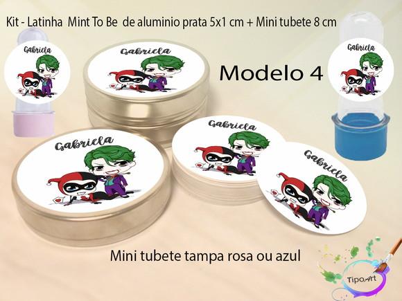 Kit Latinhas e Mini Tubetes -arlequina